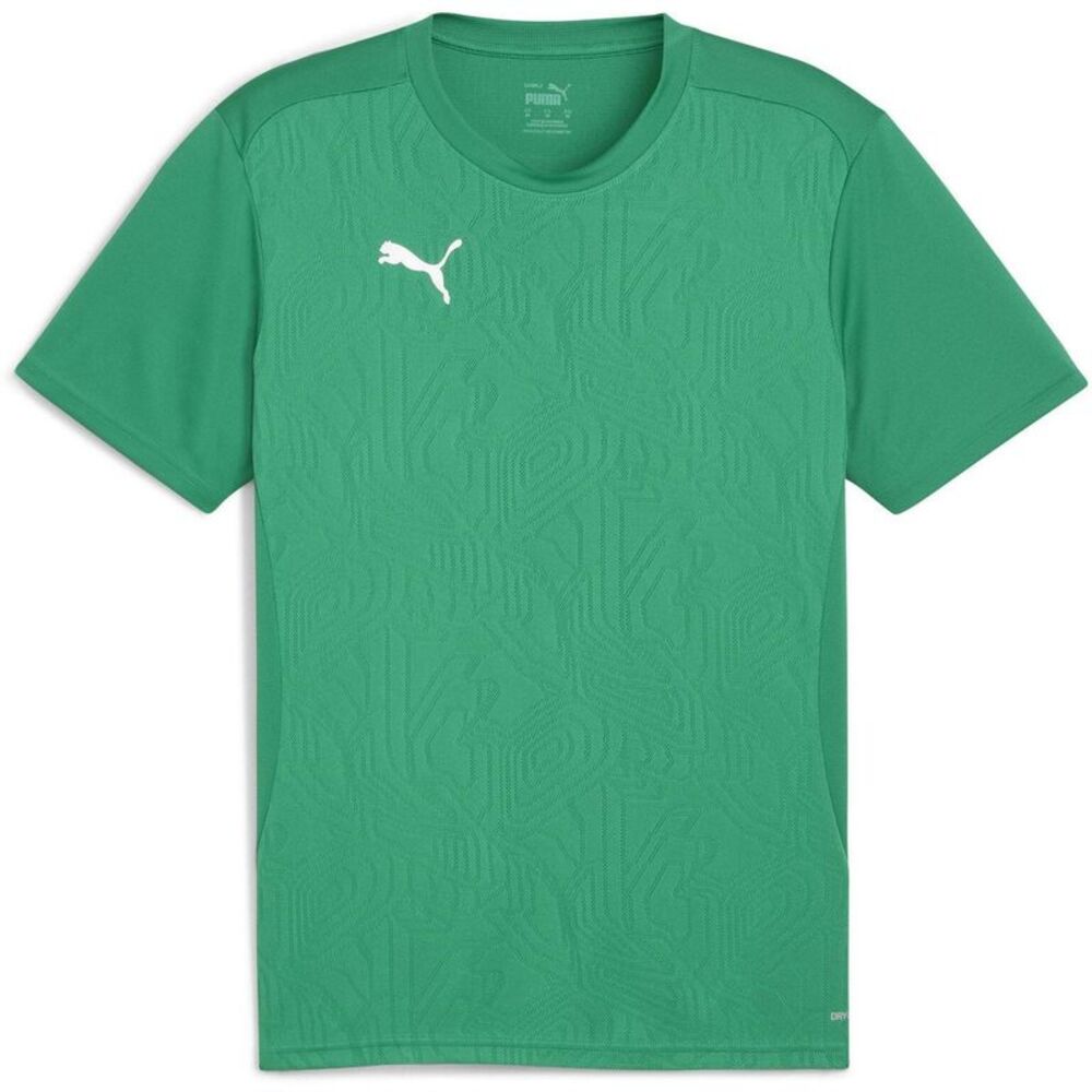 Puma Mens TeamFinal Training T-Shirt / Green/Silver